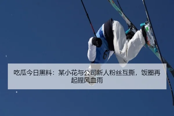吃瓜今日黑料：某小花与公司新人粉丝互撕，饭圈再起腥风血雨
